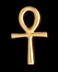 Small Ankh in 18k gold