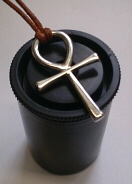 Large Ankh on a Camera Film Pack