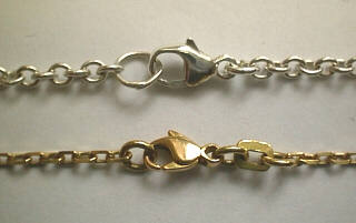 Cable Neck Chain Gold and Silver